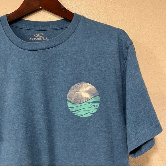 O'Neil Moon Vintage Wave Shirt Royal Blue Men’s Medium Short Sleeve RN#85773 EUC - Picture 2 of 7